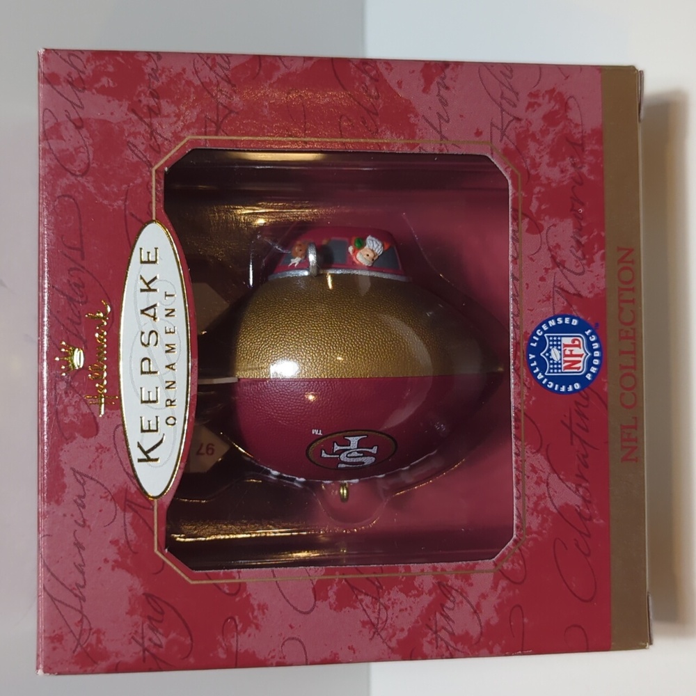 1997 Hallmark NFL blimp ornament San Francisco 49ers Vintage